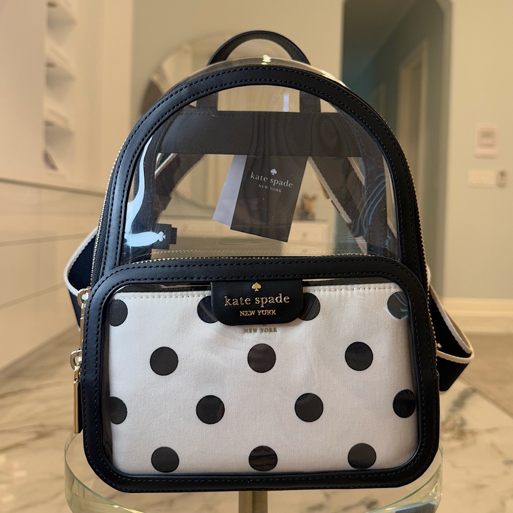 NWT Kate Spade New York Clare See Through Small Backpack